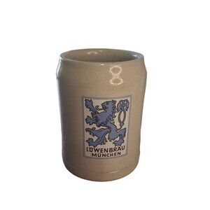 Vintage Lowenbrau Beer Mug Stein Munich Munchen Germany